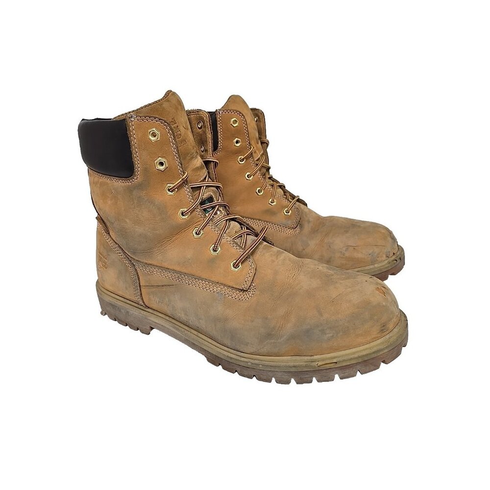 Timberland Pro Men Iconic 6" Aluminum Toe WP Leather Work Boot A22H2 Wheat 14W